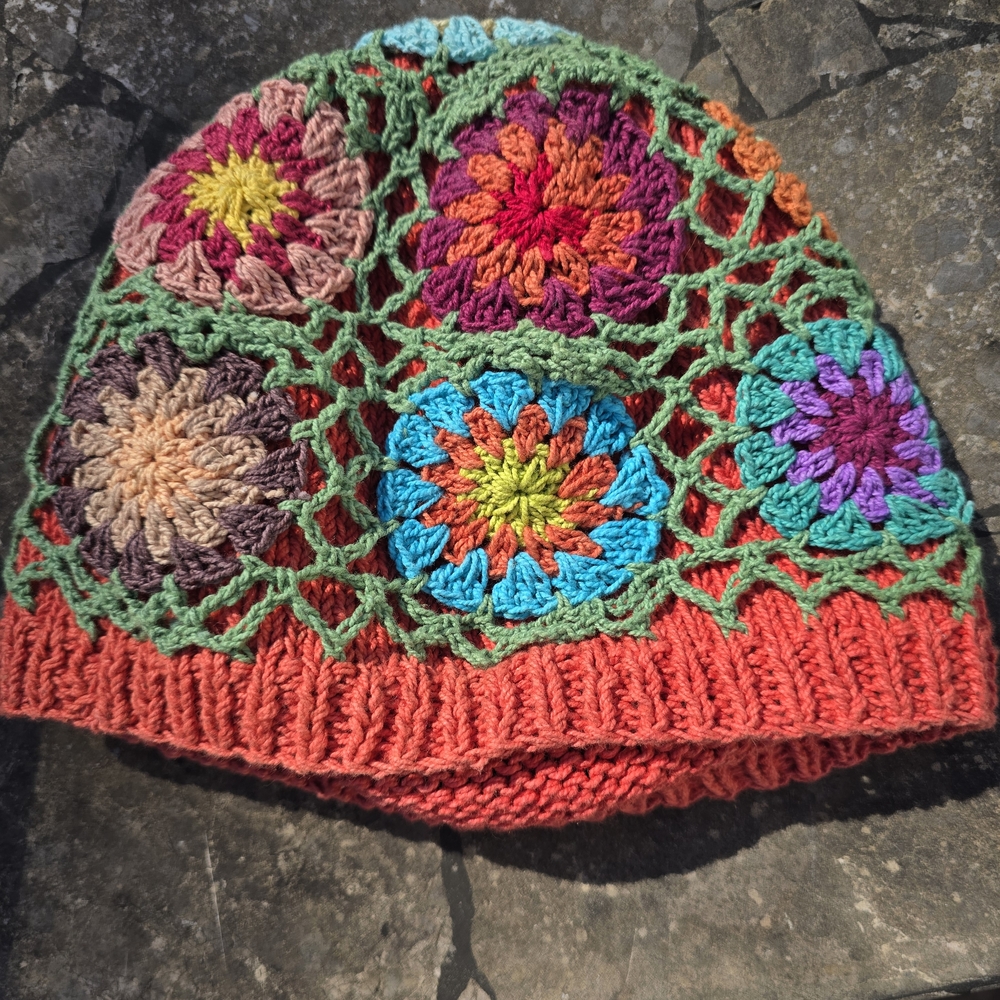 Handmade Multicolor Crochet Beanie Hat